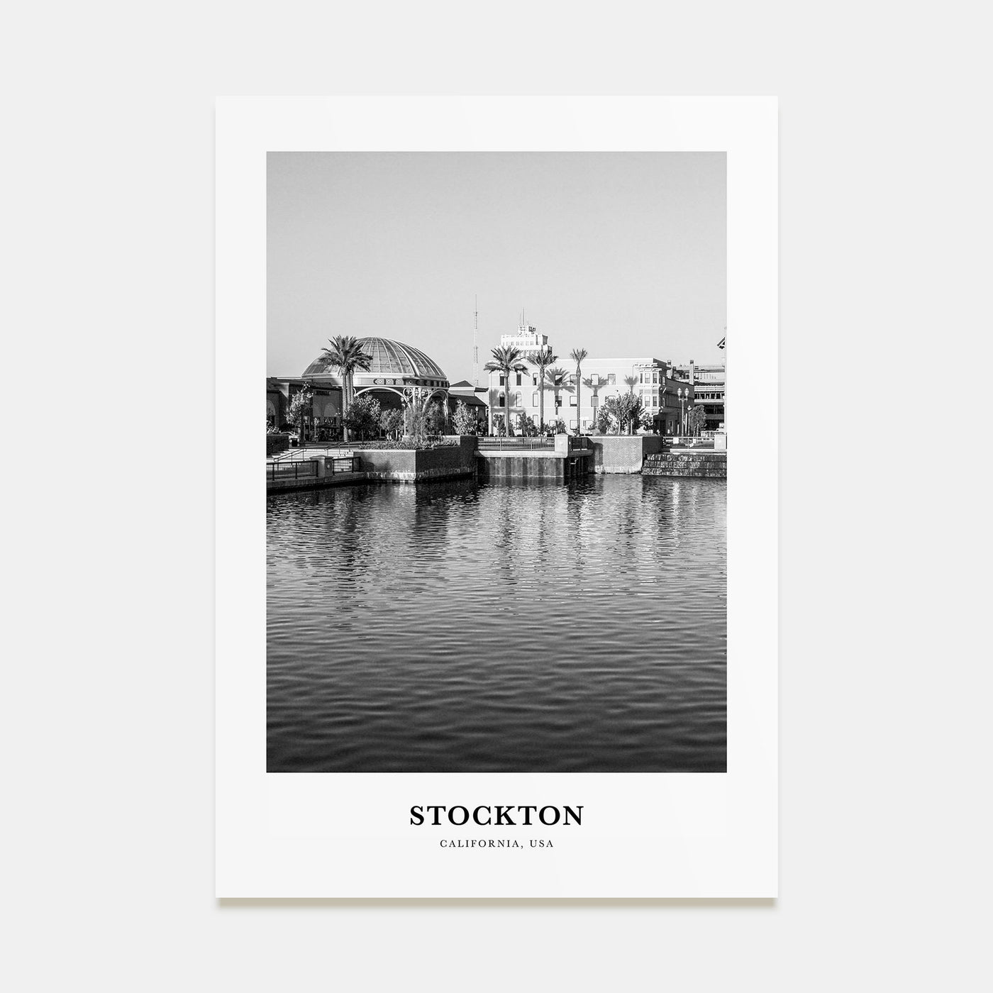 Stockton Portrait B&W Poster