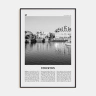 Stockton Travel B&W Poster
