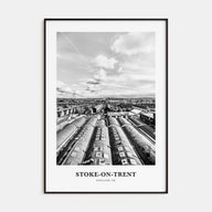Stoke-on-Trent Portrait B&W Poster