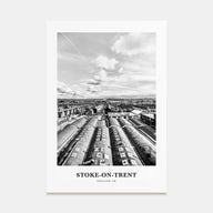 Stoke-on-Trent Portrait B&W Poster
