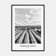Stoke-on-Trent Portrait B&W Poster