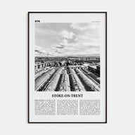 Stoke-on-Trent Travel B&W Poster