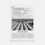 Stoke-on-Trent Travel B&W Poster