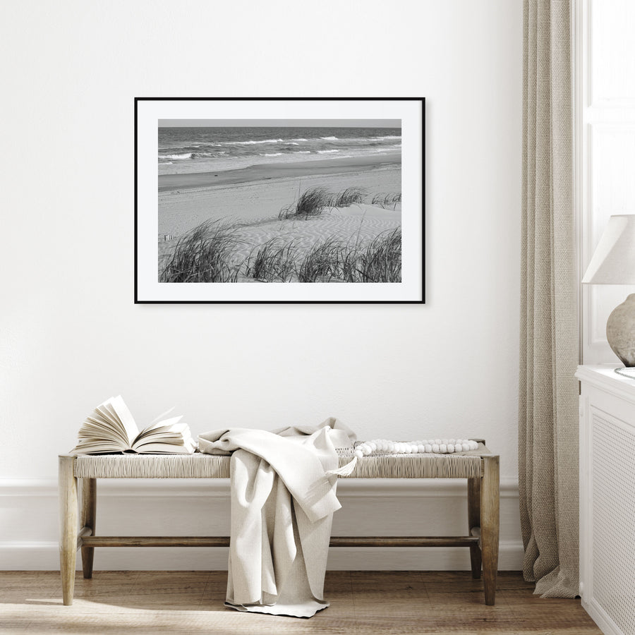 Stone Harbor Landscape B&W Poster
