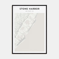 Stone Harbor Map Portrait Poster