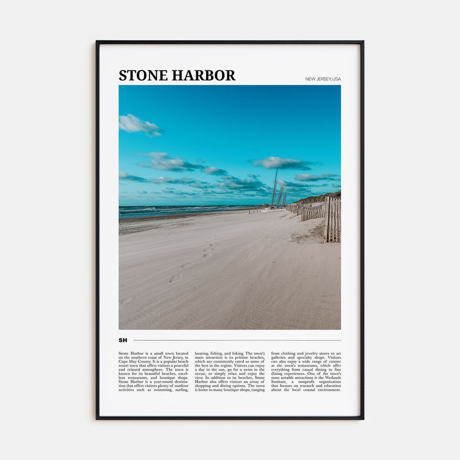 Stone Harbor Travel Color Poster