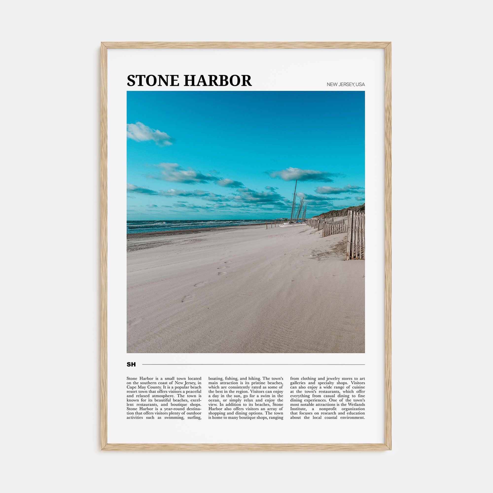 Stone Harbor Travel Color Poster