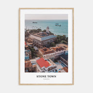 Stone Town Portrait Color Poster