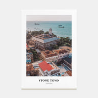 Stone Town Portrait Color Poster