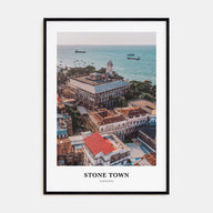 Stone Town Portrait Color Poster