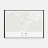 Stowe Map Landscape Poster