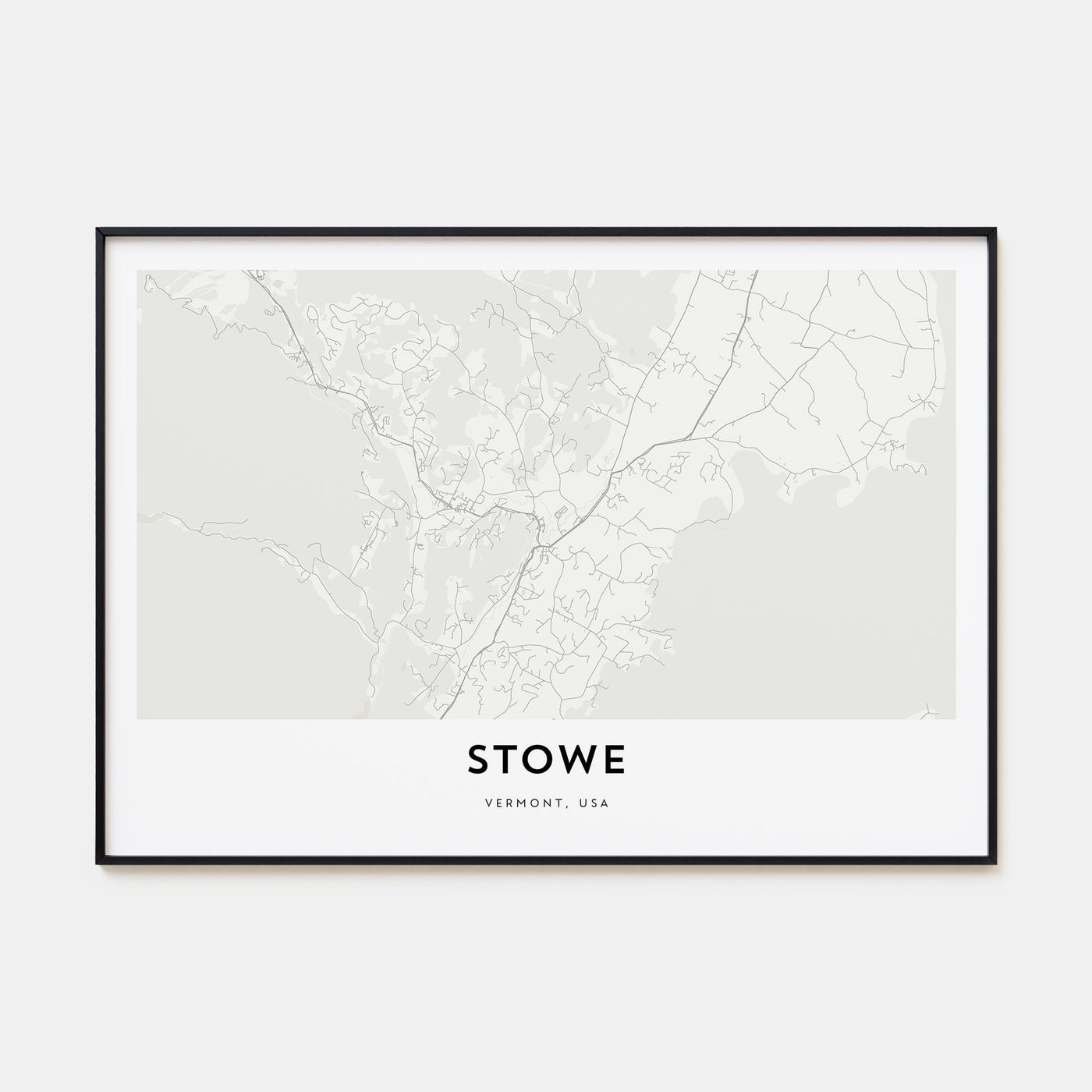 Stowe Map Landscape Poster