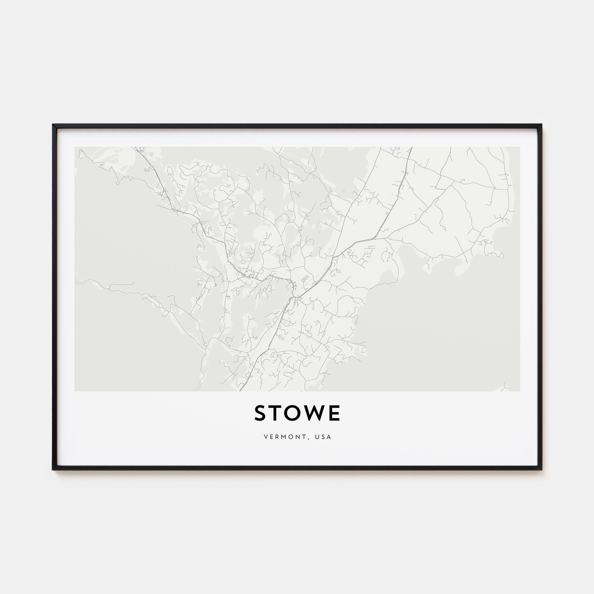 Stowe Map Landscape Poster