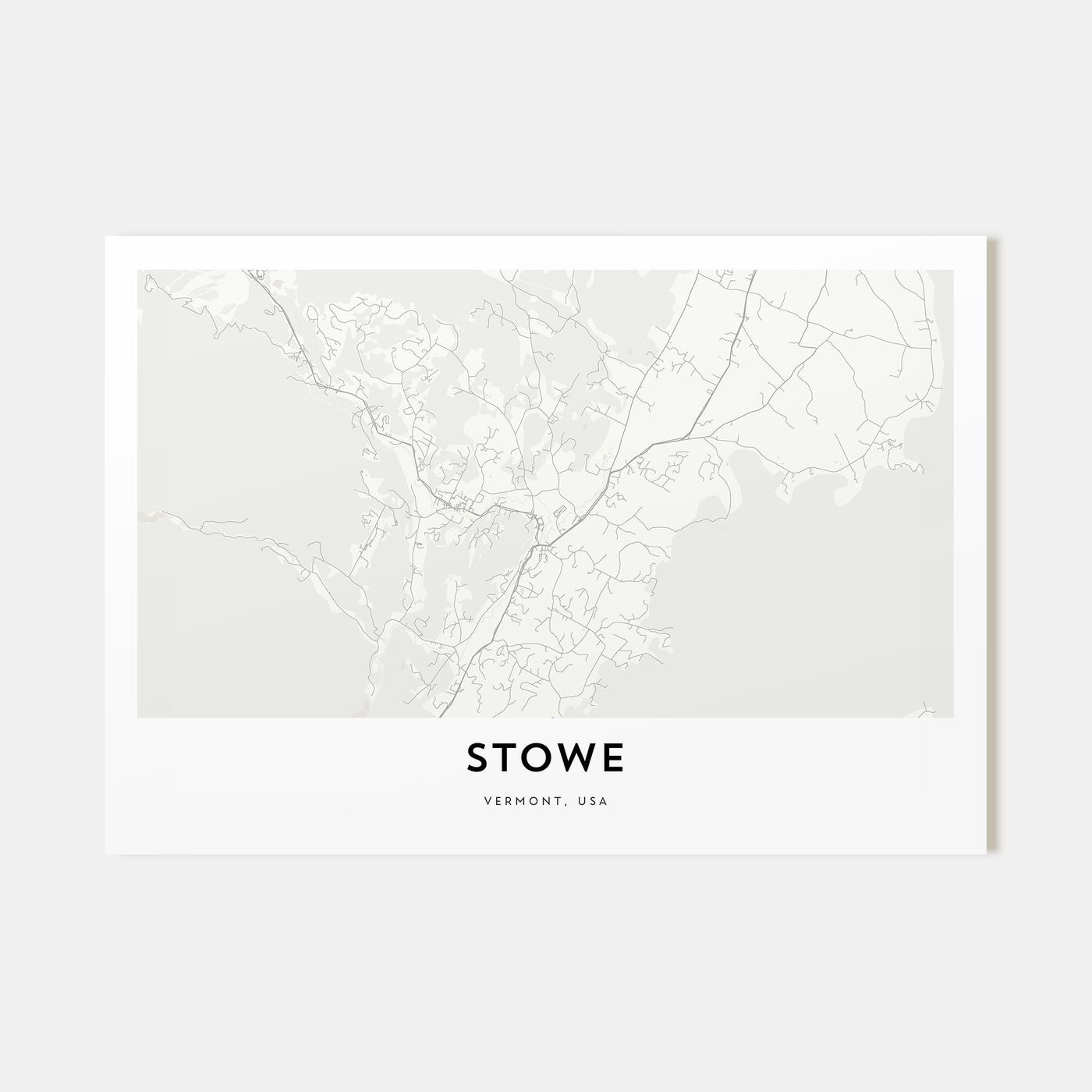 Stowe Map Landscape Poster