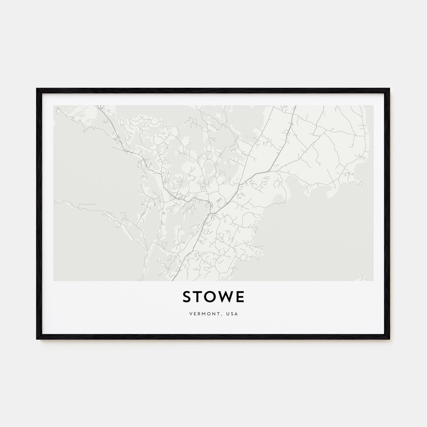 Stowe Map Landscape Poster