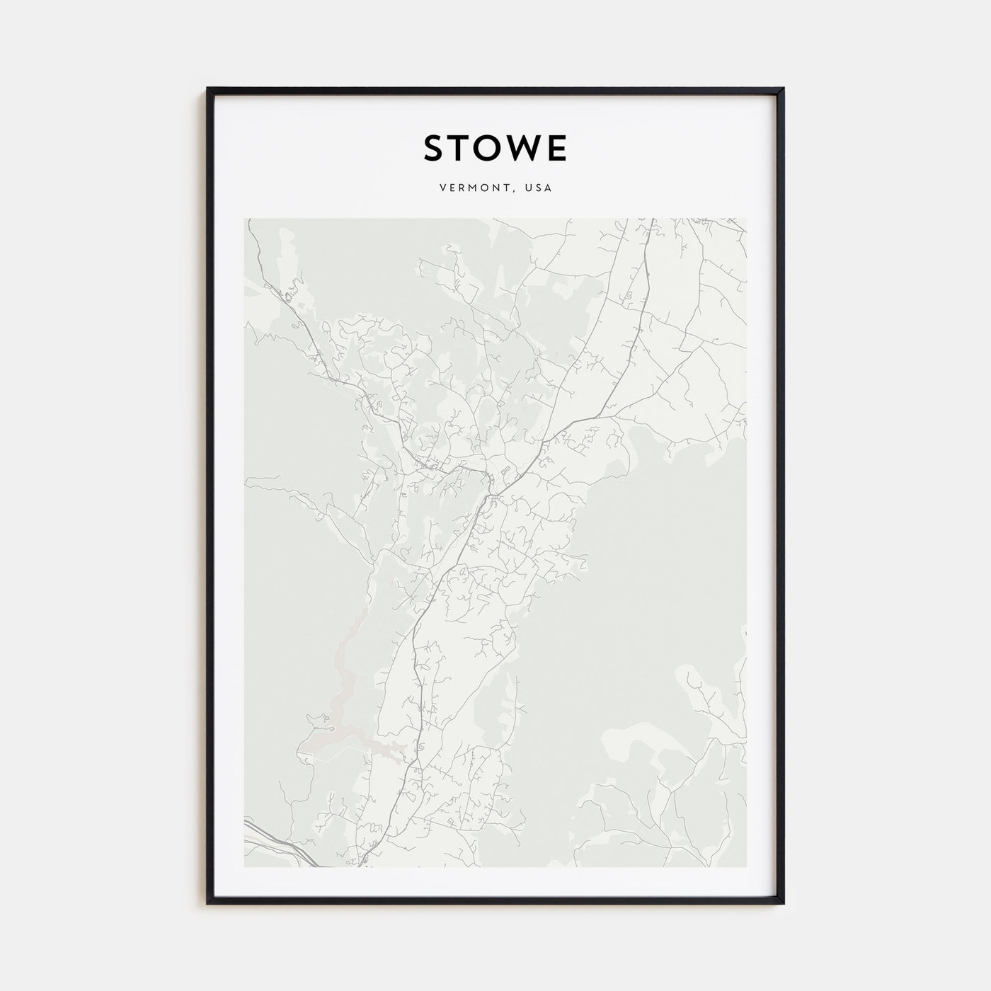 Stowe Map Portrait Poster