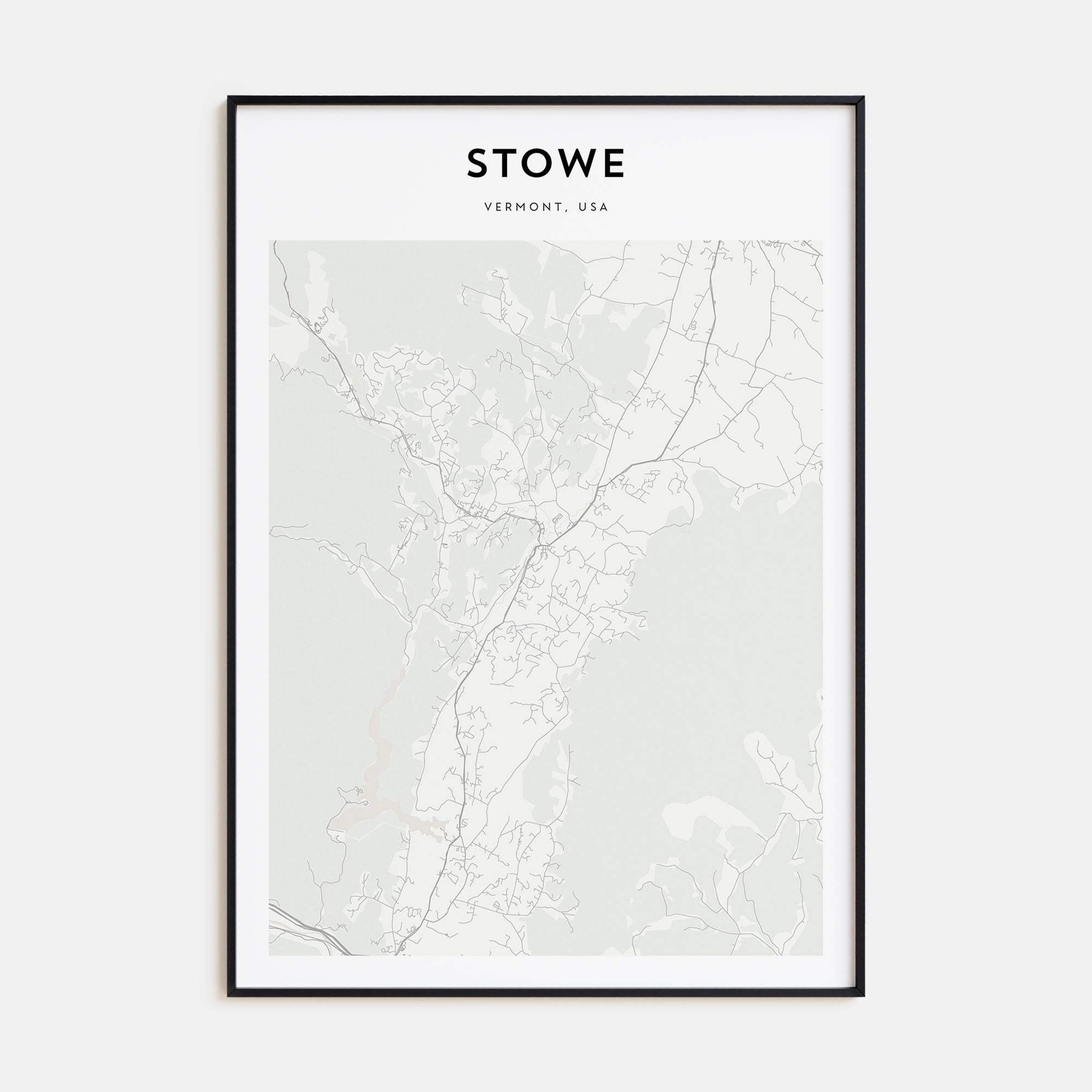 Stowe Map Portrait Poster