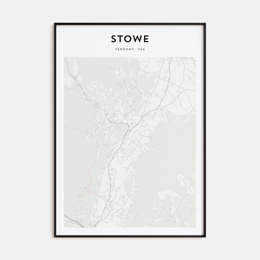 Stowe Map Portrait Poster