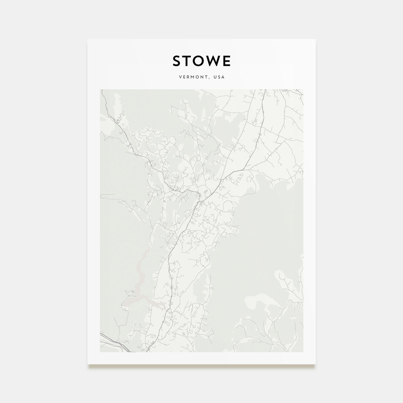 Stowe Map Portrait Poster