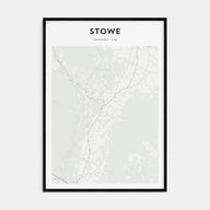 Stowe Map Portrait Poster