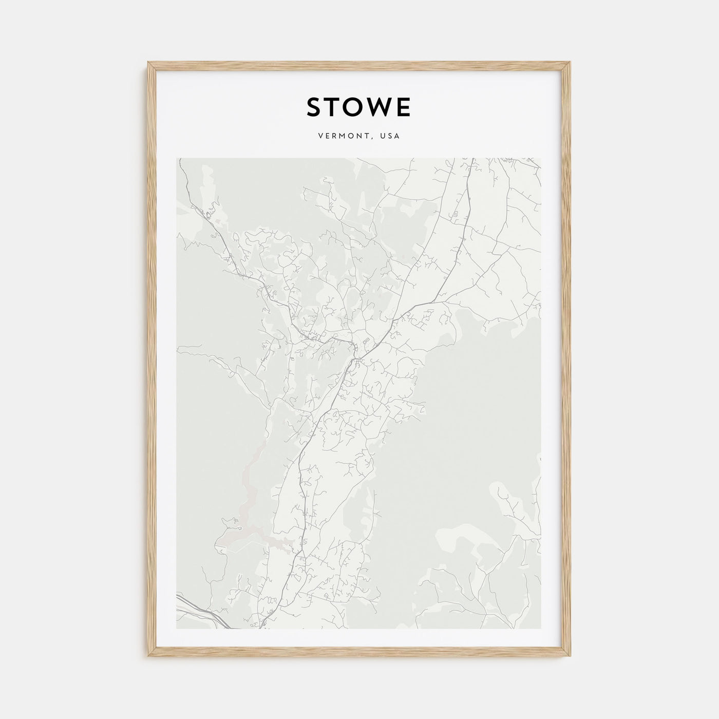 Stowe Map Portrait Poster