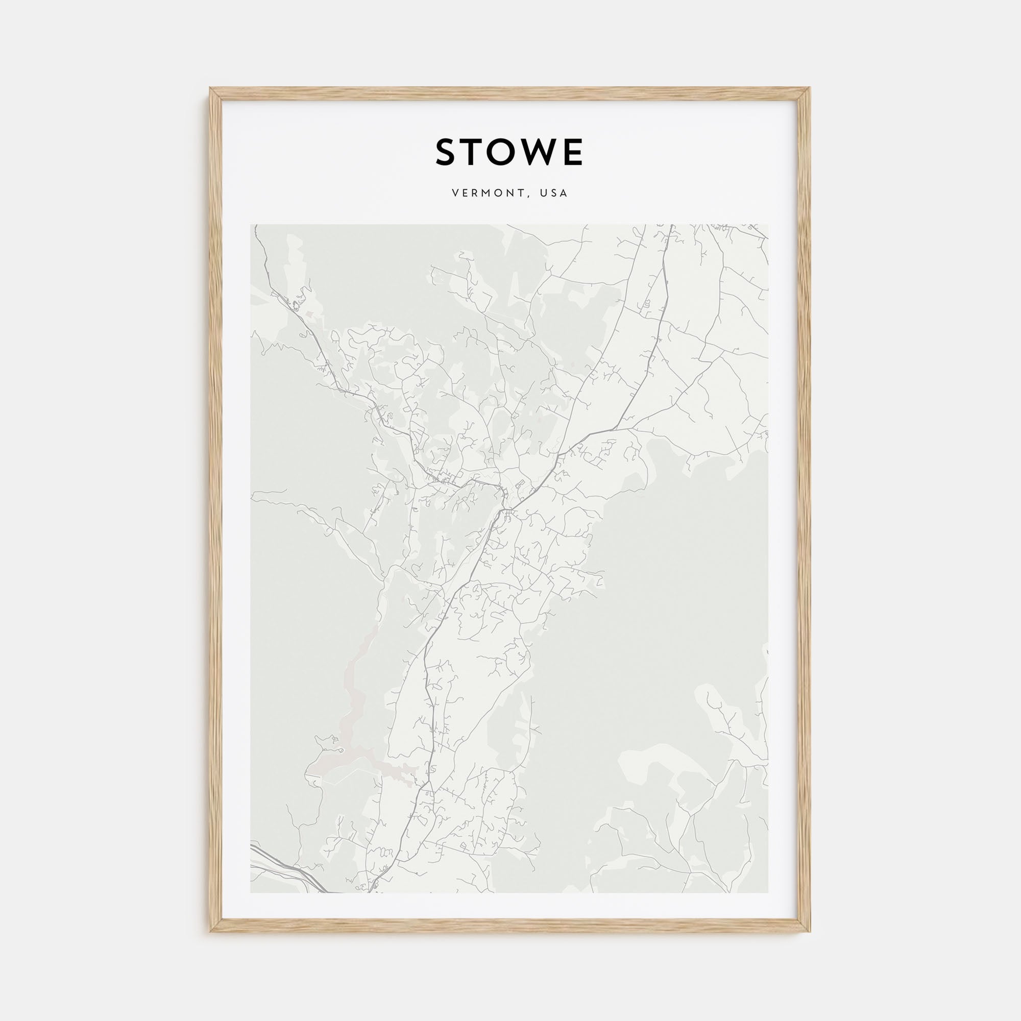 Stowe Map Portrait Poster
