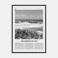 Stradbroke Island Travel B&W Poster