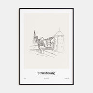 Strasbourg Drawn Poster