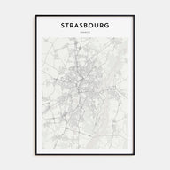 Strasbourg Map Portrait Poster