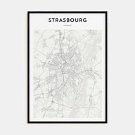 Strasbourg Map Portrait Poster
