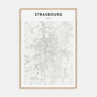 Strasbourg Map Portrait Poster