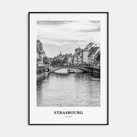 Strasbourg Portrait B&W Poster