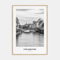 Strasbourg Portrait B&W Poster