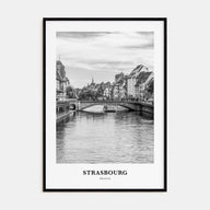 Strasbourg Portrait B&W Poster