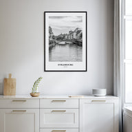 Strasbourg Portrait B&W Poster