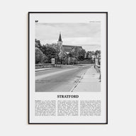 Stratford, Canada Travel B&W Poster