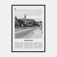 Stratford, Canada Travel B&W Poster
