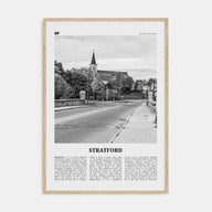 Stratford, Canada Travel B&W Poster