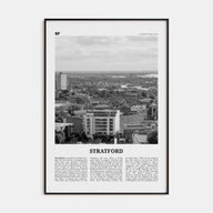 Stratford, London Travel B&W Poster