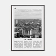 Stratford, London Travel B&W Poster