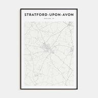 Stratford-upon-Avon Map Portrait Poster
