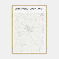Stratford-upon-Avon Map Portrait Poster