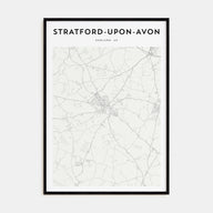 Stratford-upon-Avon Map Portrait Poster