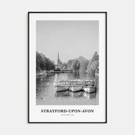 Stratford-upon-Avon Portrait B&W Poster
