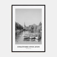 Stratford-upon-Avon Portrait B&W Poster