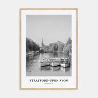 Stratford-upon-Avon Portrait B&W Poster