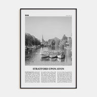 Stratford-upon-Avon Travel B&W Poster