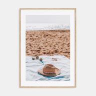 Straw Hat Beach Photo Color Poster