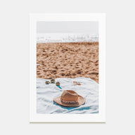 Straw Hat Beach Photo Color Poster