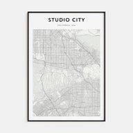 Studio City Map Portrait Poster